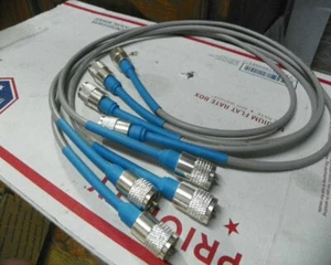 RG-8X COAX 4 X 36 IN (3FT) JUMPER  DOUBLE SHIELD TEFLON SOLDER ON PL259 USA MADE - Picture 1 of 8