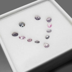 Lot de 11 Spinelles multicolores de Birmanie, taille rose/11,29 carats - Picture 1 of 1