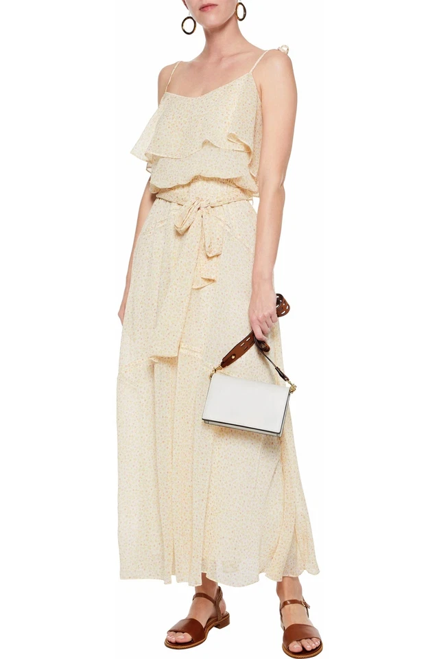 Rebecca Minkoff 158695 Women's Decklan Ruffled Floral Maxi Dress Sz. Medium - Image 1 of 3