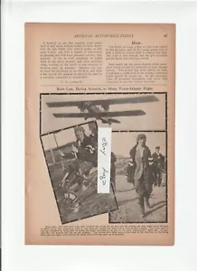 Vintage 1919 RUTH LAW Magazine PHOTOS Page ~ TRANS-ATLANTIC FLIGHT - Picture 1 of 1