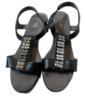 Sbicca Of California Harriet Black Strappy Sandals Women’s Size 7 M - Image 1 of 4