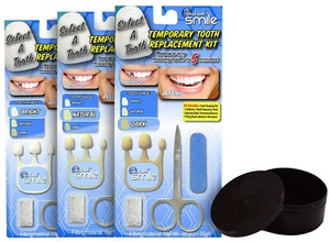 Instant Smile Makeover Wählen Sie einen Zahn temporäres Ersatz-Kit - alle 3 Farben! - Bild 1 von 8