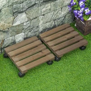 Soporte para maceta grande para plantas carro de mudanza de alta resistencia soporte para flores con ruedas interior Reino Unido - Imagen 1 de 12
