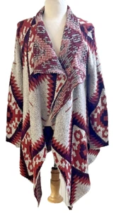 Quinn Cardigan Sweater Womens L Southwestern Knit Open Front Yellowstone Western - Picture 1 of 20