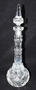 VINTAGE CRYSTAL CUT GENIE BARBER BOTTLE - Picture 1 of 7