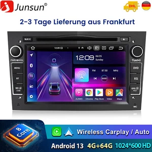 4+64G Carplay Android 13 Autoradio GPS DAB+ CD Für Opel Astra H Corsa C D Vectra - Bild 1 von 15