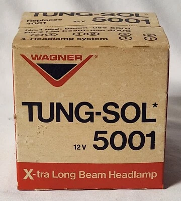 Wagner Tung-Sol 5001 High Beam Headlight NOS - Image 1 of 4