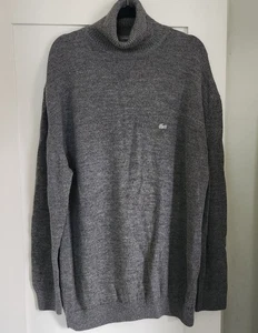 Lacoste Men's Vintage 100% Angora Wool Gray Sweater Pullover size FR 9 - Picture 1 of 4
