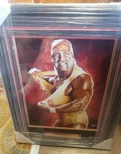 Hulk Hogan Autographed WWE Auto Framed & DOUBLE MATTED 16x20 Photo TRISTAR COA - Picture 1 of 3