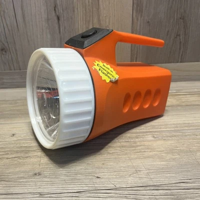 Dorcy 6-Volt Floating Waterproof Flashlight Emergency Blinker - Orange - Image 1 of 4