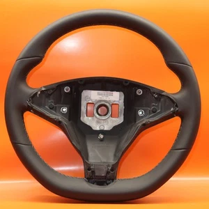 TESLA MODEL S STEERING WHEEL 2012 2013 2014 2015 LEATHER 1028970-00-B OEM - Picture 1 of 11