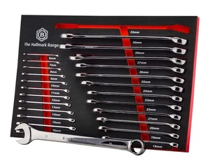 Britool Hallmark Spanner Set Celmset632 25 Piece Wrench Set In Foam Tray 6-32mm - Picture 1 of 10