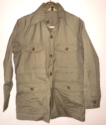 Vintage 60's WOOLRICH Safari Bush Shirt jacket M British tan EUC USA - Image 1 of 4