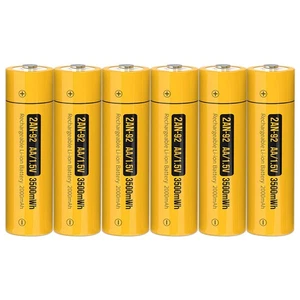 Batterie ricaricabili litio AA 1,5V USB Li-Ion 3500mWh ricarica LOTTO - Foto 1 di 25