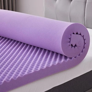2-Inch Twin Size Egg Crate Memory Foam Topper for Back Pain Relief & Comfort - Picture 1 of 7