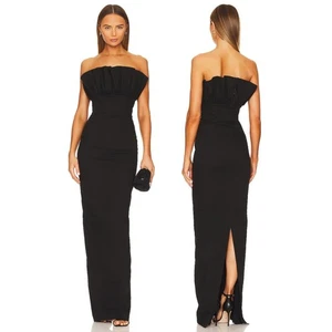 Sau Lee Noah Kleid Maxi trägerlos Rüschen Party formell elegant Gala Abschlussball Größe 4 - Bild 1 von 11
