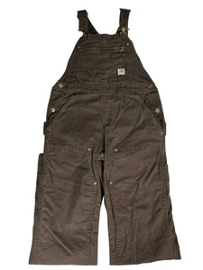 Carhartt Dungarees Overalls Womens Chocolate Brown - Picture 1 of 11
