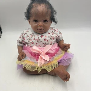 African American Baby Mädchen Silikon - Bild 1 von 14