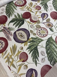 Sanderson Jackfruit Fig/ Olive Fabric, 2m Roll 139cm width - Picture 1 of 3