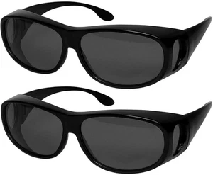 Passform über Sonnenbrille polarisierte Gläser Tragen über Sehstärke Brille 100 % UV - Bild 1 von 4