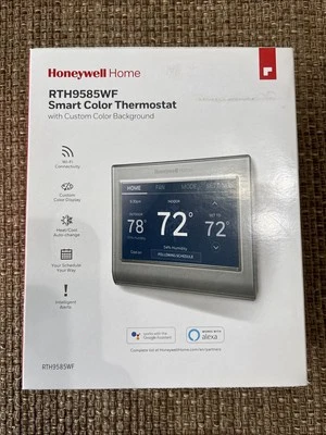 Honeywell Home RTH9585WF Smart Color Thermostat with custom color background - Image 1 of 4