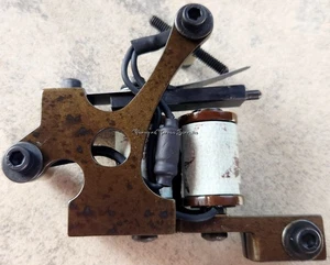 Old School Lightweight Shader Tattoo Machine Nautical Star Distressed Handmade - Picture 1 of 8