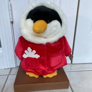 GUND Penguin 13" Holiday Hugs for CVS by GUND 119119 Red Hood with Snowflake NWT - Picture 1 of 11