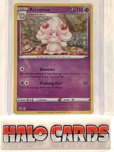 PACKFRISCH ALCREMIE SWSH058 KOSMOS HOLO PROMO POKEMON TCG Mint Q - Bild 1 von 2