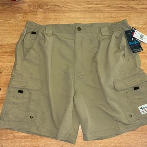 Bimini Bay Outfitters Performance Gear Shorts Beige Nylon Pockets Quick Dry 44 - Picture 1 of 13