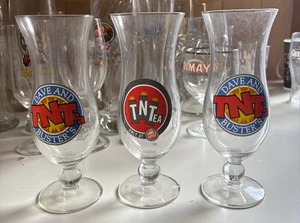 Dave And Buster's TNTea Hurricane Drinking Glass TNT - Set Of 3 - Picture 1 of 1