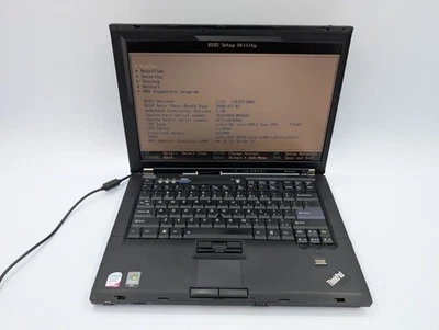 "Laptop Lenovo ThinkPad T61 Intel Core 2 Duo T7500 2,20 GHz 1 GB RAM 14"" con pantalla" Foto 1 de 4