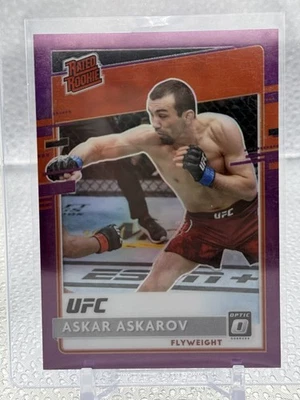 2021 Chronicles UFC Optic Rated Rookies Purple /49 Askar Askarov #217 Rookie RC - Image 1 of 2