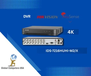 DVR 4K de 8 MP IDS-7216HUHI-M2/X ACUSENSE de 16 canales (no HDD) - Picture 1 of 2