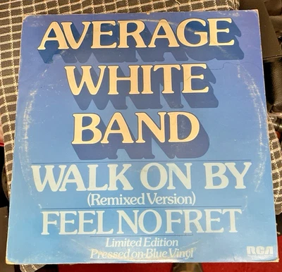 Average White Band-Walk On By 45rpm blue vinyl 12" single RCA Records 1979 disco - Image 1 of 4