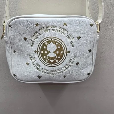 Bolso Bandolera Loungefly Harry Potter Time Turner Blanco Ajustable Foto 1 de 4