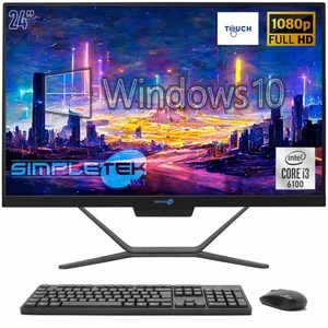 AIO ALL IN ONE TOUCHSCREEN i3 24" WINDOWS 10 16GB 960GB FULL HD PC COMPUTER - Bild 1 von 9