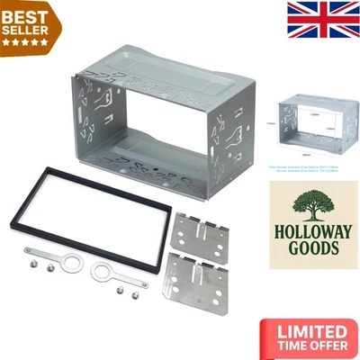 Heavy-Duty Metal Double DIN Stereo Cage with Installation Kit - Fits Most Brands - Image 1 of 4