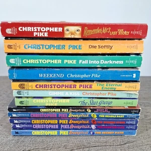 Christopher Pike Paperback Book Lot Horror Vintage 12 Books Spooksville - Picture 1 of 3