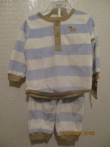 Neu Carters Little Collection Welpenmotiv Jungen 12 Monate 2-teiliges Set - Bild 1 von 4