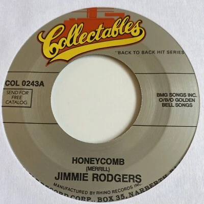 Jimmie Rodgers 45 Honeycomb / Are You Really Mine NEW reissue unplayed - Image 1 of 3