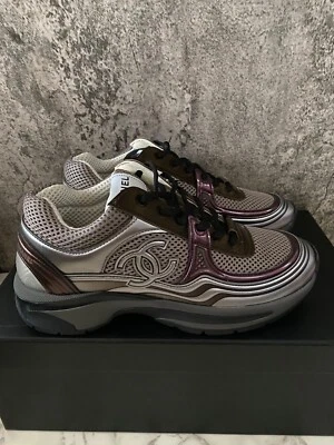 New Authentic CHANEL 23A Women's Lace-Up Sneaker Sneakers Trainer Shoes 36 - Image 1 of 4