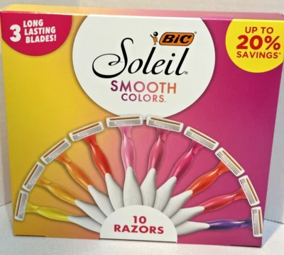 BIC Soleil Maquinillas de Afeitar Desechables para Mujer Color Suave Set de Regalo de Navidad de 10 Cuentas Foto 1 de 3