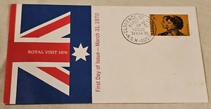 First Day issue: Royal Visit 31st March 1970 5cent  - Picture 1 of 13