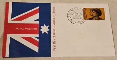 First Day issue: Royal Visit 31st March 1970 5cent  - Image 1 of 4
