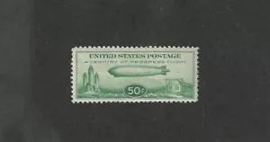 US: Scott # C18 Century of Progress Issue, 50 cent Baby Zeppelin Mint OG NH - Picture 1 of 2