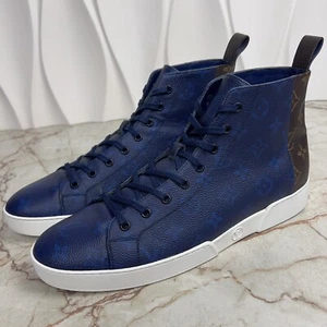 Louis Vuitton Match Up Sneaker LV Monogram Blau Leder 10 LV oder 11 US 44 EUR - Bild 1 von 13
