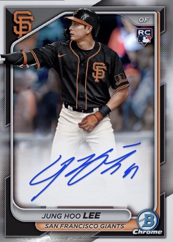 2024 Topps Bowman Auto Chrome Rookie RC Signature JUNG HOO LEE Digital - Image 1 of 1