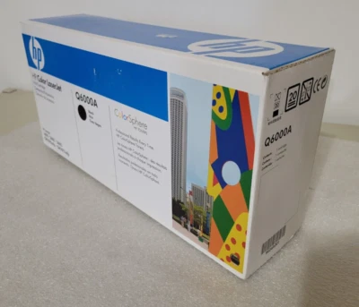Genuine OEM HP Q6000A 124A Black Toner LaserJet 1600 2600 2605 CM1015 1017 Seale - Image 1 of 4