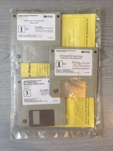 HP Printer 800 Series Printer 1996 Software Macintosh Install 3.5" Floppy Discs  - Picture 1 of 2