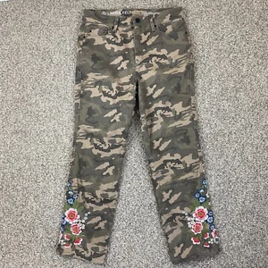 Laurie Filzhose Damen XS Camouflage Power seidig knöchelgerade Blumenstickerei - Bild 1 von 14